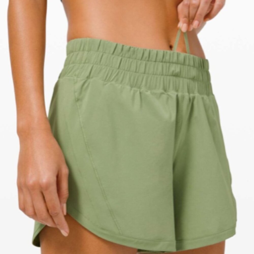 Lululemon Track That Short 5" - Willow Green